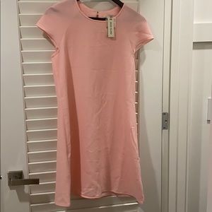 Aline soft pink dress with flare, new with tags